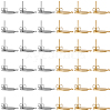 40Pcs 2 Colors 201 Stainless Steel Oval Stud Earring Findings STAS-SC0021-23-7