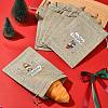 12Pcs 12 Styles Christmas Printed Burlap Packing Pouches Drawstring Bags ABAG-FS0001-03B-7