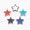 Brass Micro Pave Cubic Zirconia Pendants ZIRC-F089-04-1