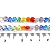 Electraoplate & Gradient Color Glass Beads Strands LAMP-M023-02-5