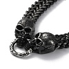 Ion Plating(IP) 304 Stainless Steel Wheat Chain Necklaces NJEW-P288-09AS-2