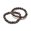 Natural Tiger Eye Bead Stretch Bracelets BJEW-K212-C-005-1