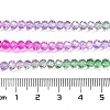 Transparent Painted Glass Beads Strands DGLA-A034-T3mm-A06-3