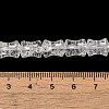 Transparent Crackle Glass Beads Strands GLAA-D025-01K-4