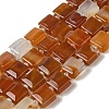 Natural Red Agate Beads Strands G-L596-A21-01-1