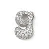 Brass Micro Pave Cubic Zirconia Pendants KK-A300-02P-G-1