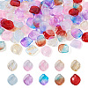 100Pcs 10 Colors Gradient Handmade Lampwork Beads LAMP-TA0001-04-1