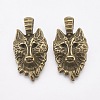 Tibetan Style Alloy Pendants TIBEP-WH0001-01AB-NF-2