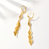 Fashionable Classic Rhombus Tassel Alloy Hoop Earrings OM7785-2