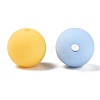 Rubberized Style Imitated Silicone Acrylic Beads MACR-T048-01C-11-2