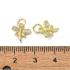 Rack Plating Brass Micro Pave Clear Cubic Zirconia Pendants KK-R157-07G-3