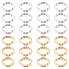 60Pcs 2 Colors Brass Bead Frame KK-SC0004-66-1