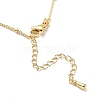 Initial Letter Brass Pendant Necklaces NJEW-A015-21G-G-3