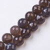 Natural Grey Agate Beads Strands G-J376-03-18mm-1