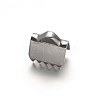 Tarnish Resistant 304 Stainless Steel Ribbon Crimp Ends STAS-G130-11A-2