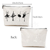 Custom Polycotton Ballet Dancer Printed Canvas Storage Bags ABAG-WH0029-131-2