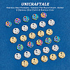 Unicraftale 36Pcs 3 Colors Ion Plating(IP) 304 Stainless Steel Pendants STAS-UN0045-85-5