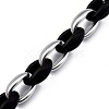 Handmade Spray Painted CCB Plastic Cable Chains AJEW-JB00739-02-2