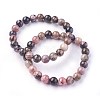 Natural Rhodonite Beads Stretch Bracelets BJEW-F380-01-B16-8