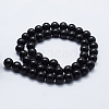 Natural Ebony Wood Beads Strands X-WOOD-F006-03-6mm-2