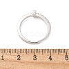 S925 Sterling Silver Adjustable Letter Rings for Women RJEW-M068-01P-J-3