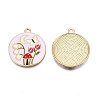 Alloy Enamel Pendants ENAM-N055-113A-3