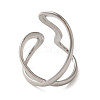 304 Stainless Steel Open Cuff Ring RJEW-C068-05E-P-3