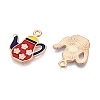 Alloy Enamel Pendants X-ENAM-T020-46-RS-2