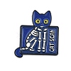 Cat with Word Cat Scan Enamel Pins JEWB-Q014-03A-1