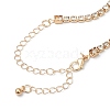 Alloy Rhinestone Cup Chain Necklaces NJEW-H217-01LG-3