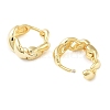 Brass Curly Hoop Earrings for Women EJEW-F347-01G-01-2