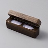 Rectangle Wooden Couple Ring Storage Boxes CON-WH0099-19B-2