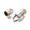 304 Stainless Steel Fold Over Clasps STAS-R140-11P-2