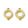 Rack Plating Brass Connector Charms KK-C007-38G-O-2