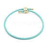 Braided Round Imitation Leather Bracelets Making BJEW-H610-03G-04-1