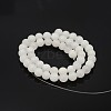 Natural Round White Jade Bead Strands X-G-P070-01-8mm-3