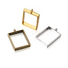 Alloy Open Back Bezel Big Pendants PALLOY-BT0001-02-RS-4