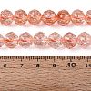 Crackle Transparent Glass Beads Strands GLAA-N063-10mm-11-2
