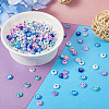  175Pcs 7 Colors Handmade Evil Eye Lampwork Beads EGLA-TA0001-32-15