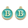 Golden Plated Alloy Enamel Charms LS-ENAM-Q437-15B-1