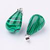 Synthetic Malachite Pendants G-K187-04A-2