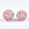 Spray Painted Eco-Friendly Iron Wire Beads IFIN-T009-10G-2