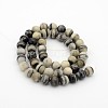 Natural Zebra Jasper Round Bead Strands G-P070-57-12mm-2