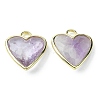 Natural Amethyst Pendants G-O204-01B-2