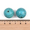 Synthetical Howlite Beads X-TURQ-GSR20mm129-2