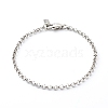 Tarnish Resistant 304 Stainless Steel Rolo Chain Bracelets BJEW-JB06447-01-1