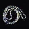 Electroplate Glass Beads Strands GLAA-Q101-02A-AB04-3