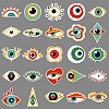 50Pcs Eye PET Waterproof Stickers PW-WG6B239-01-5