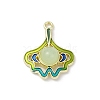 Alloy Enamel Pendants PALLOY-R151-34G-02-1