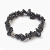 Natural Obsidian Beads Stretch Bracelets BJEW-JB03860-07-1